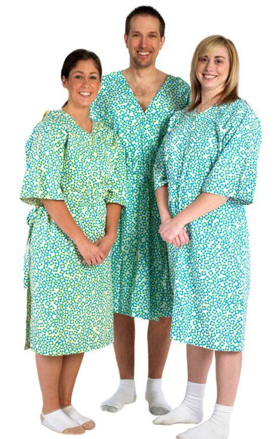 Amazon.com: Gownies - Designer Hospital Patient Gown, 100% Cotton, Hospital  Stay (Small/Medium, Gia) : Industrial & Scientific